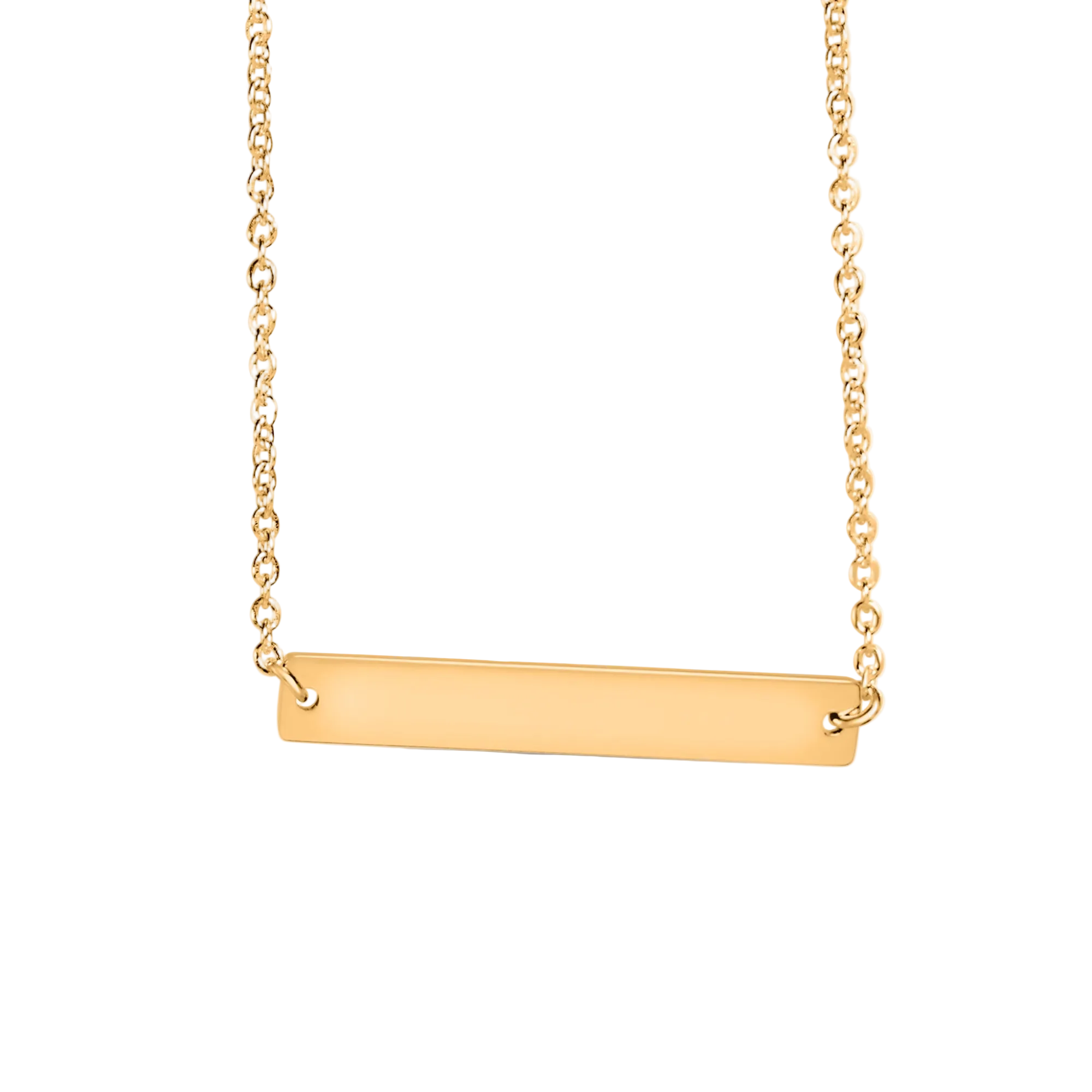 Line Silhouette Necklace, Gold
