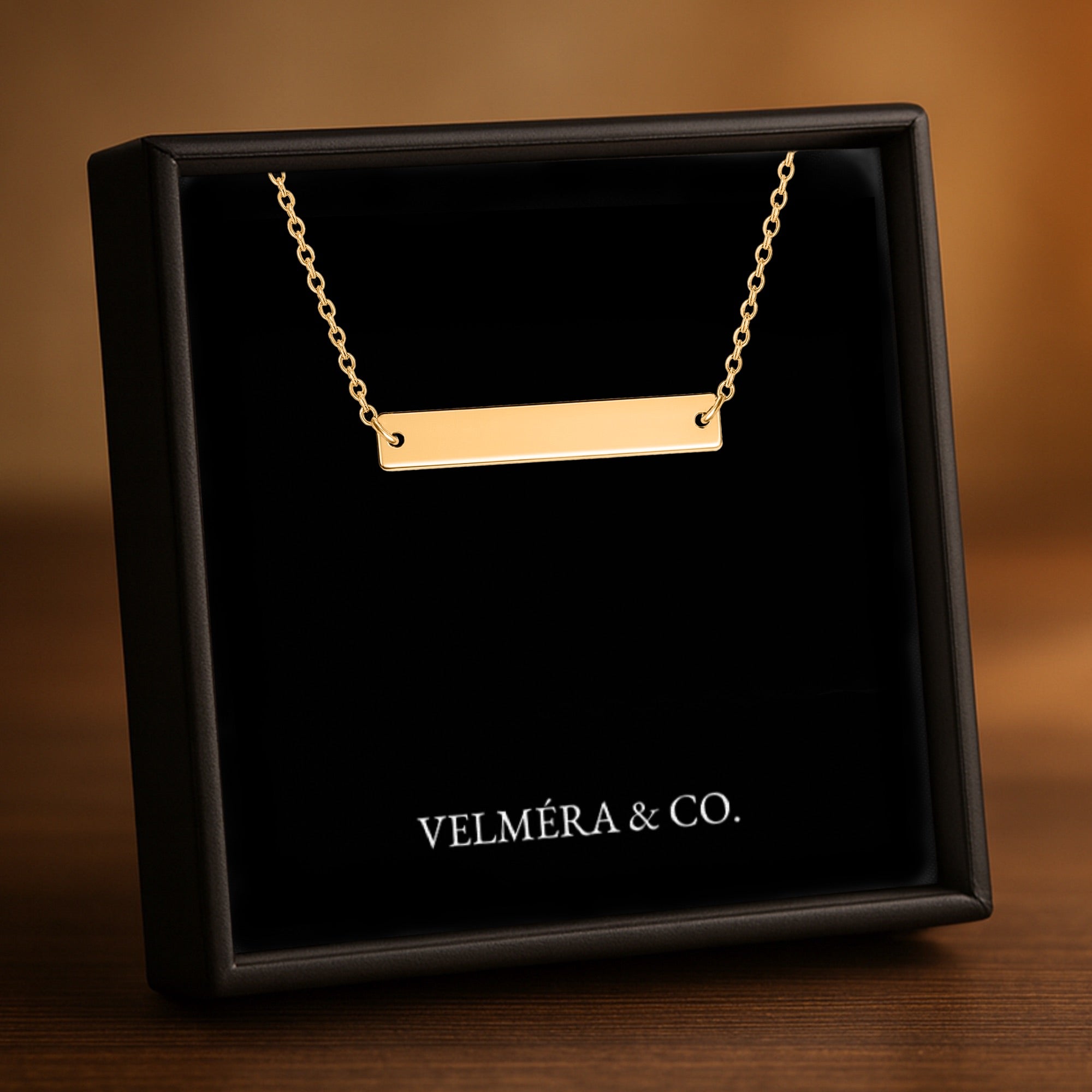 Line Silhouette Necklace, Gold