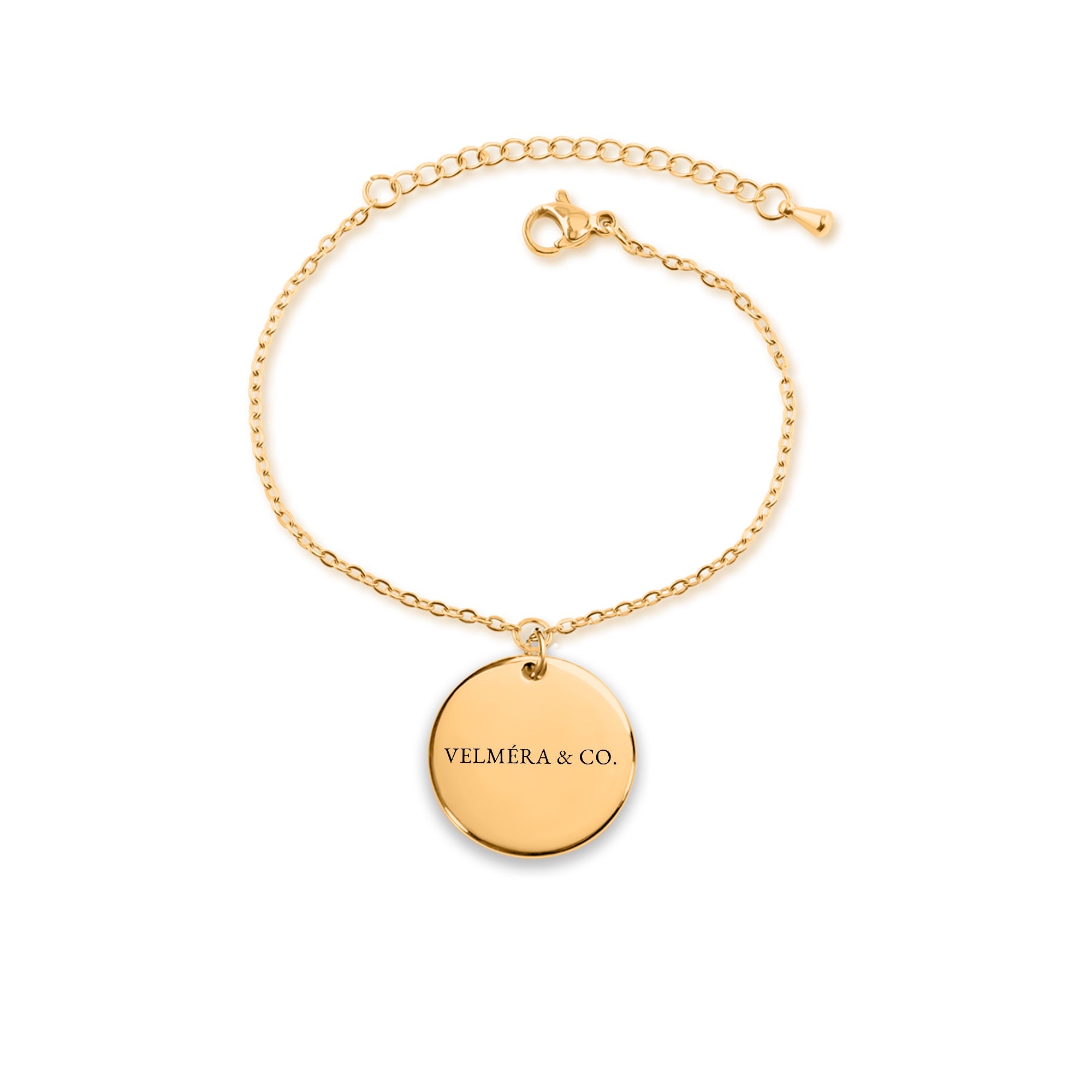 Velméra Medallion Bracelet, 18K Gold Plated