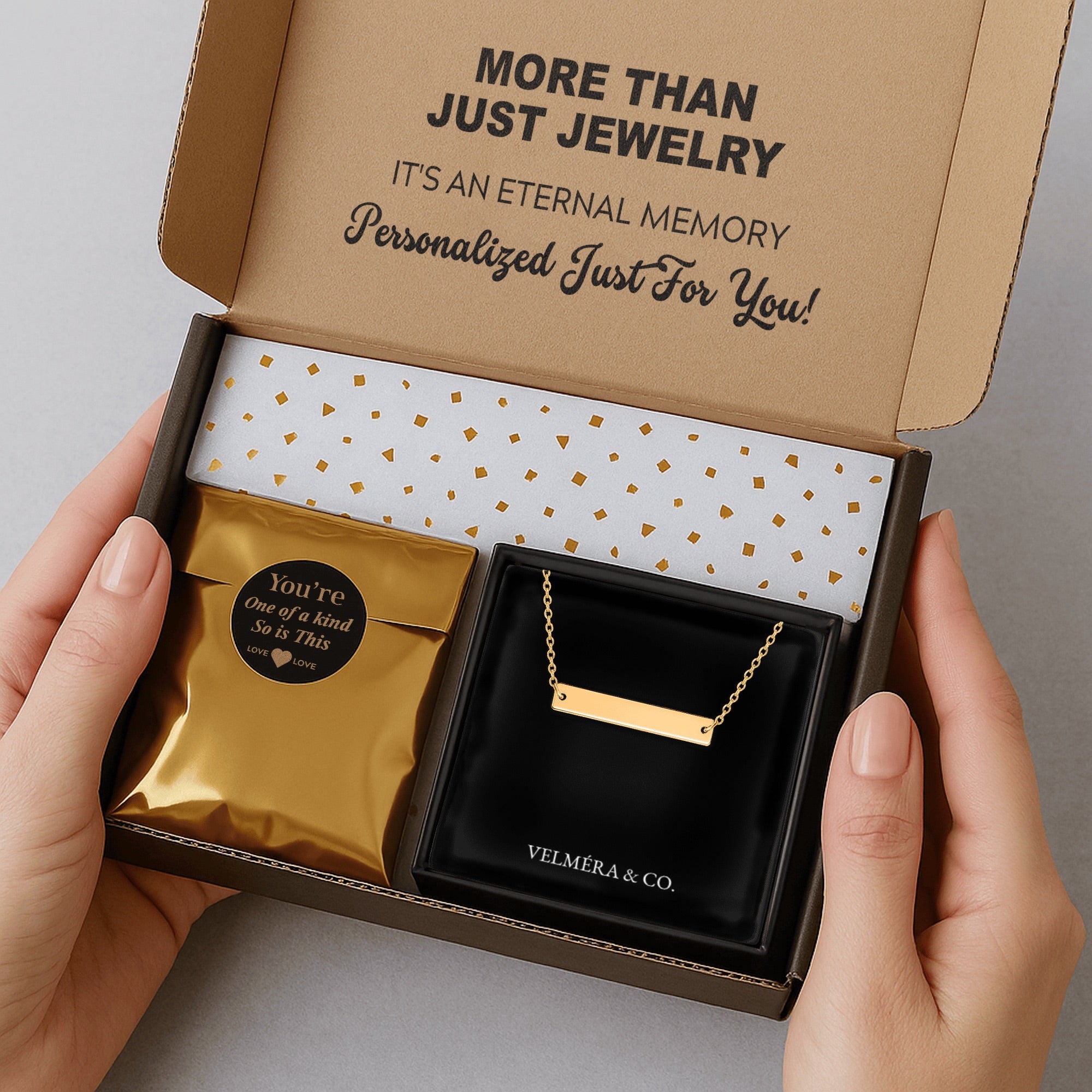 Line Silhouette Necklace, Gold