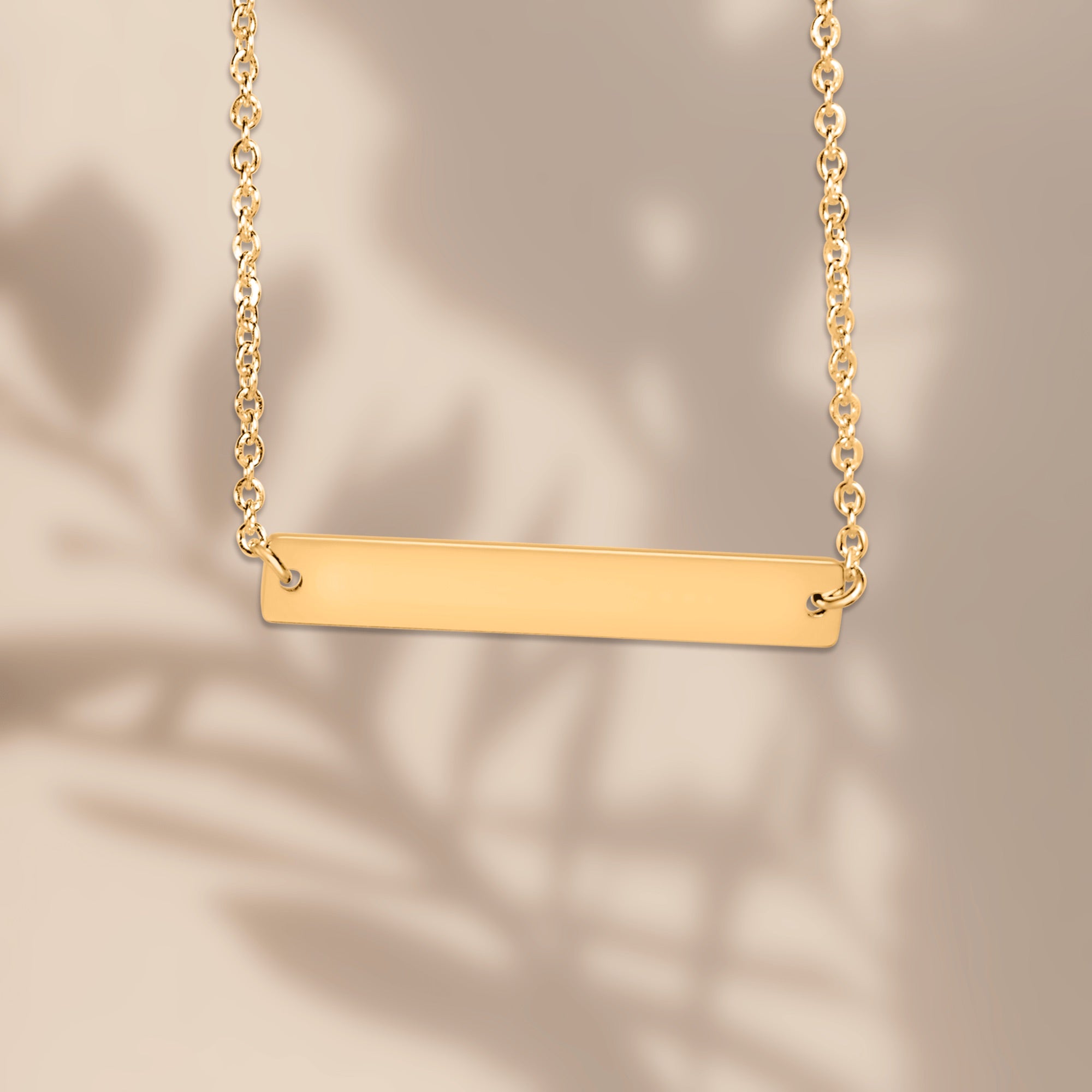 Line Silhouette Necklace, Gold
