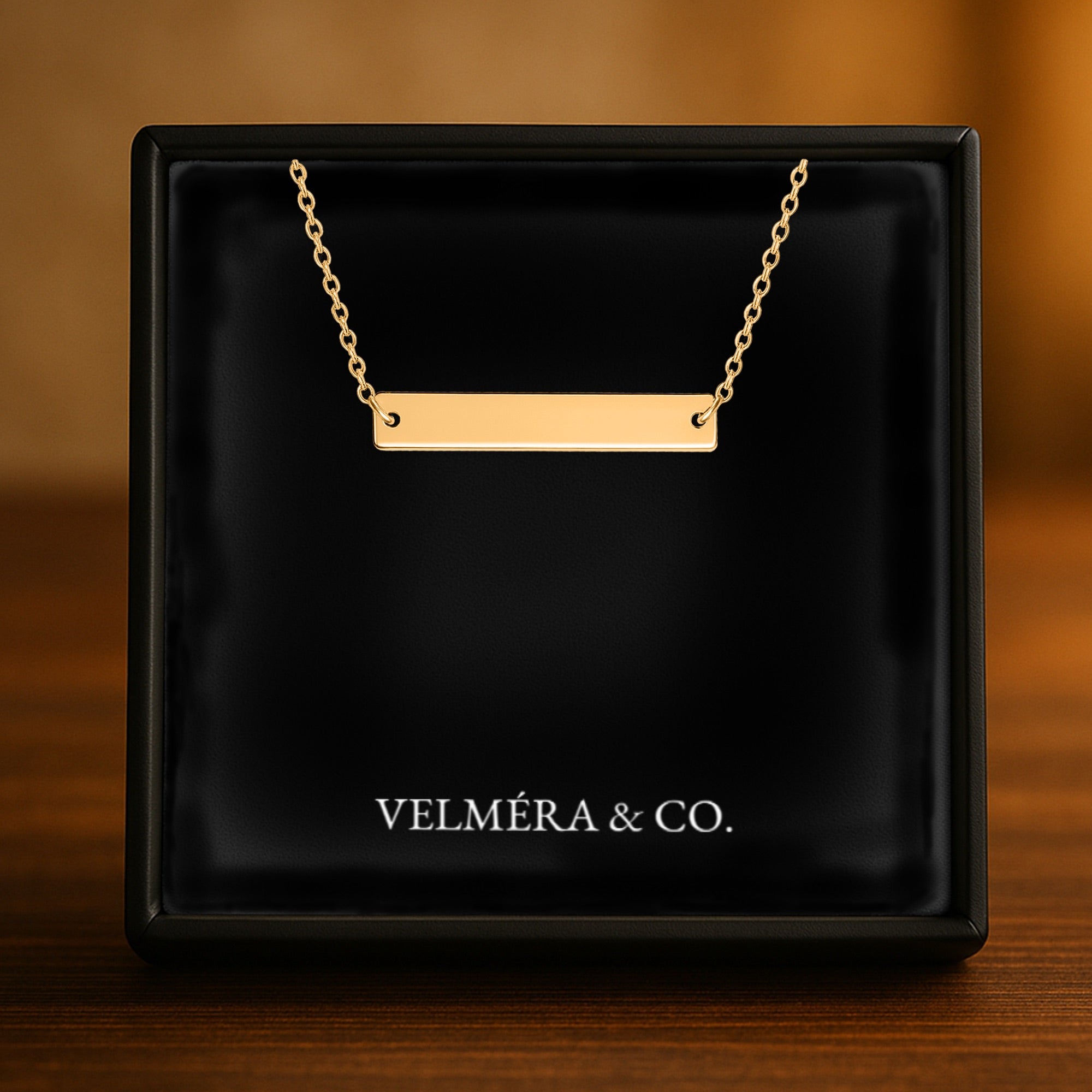 Line Silhouette Necklace, Gold