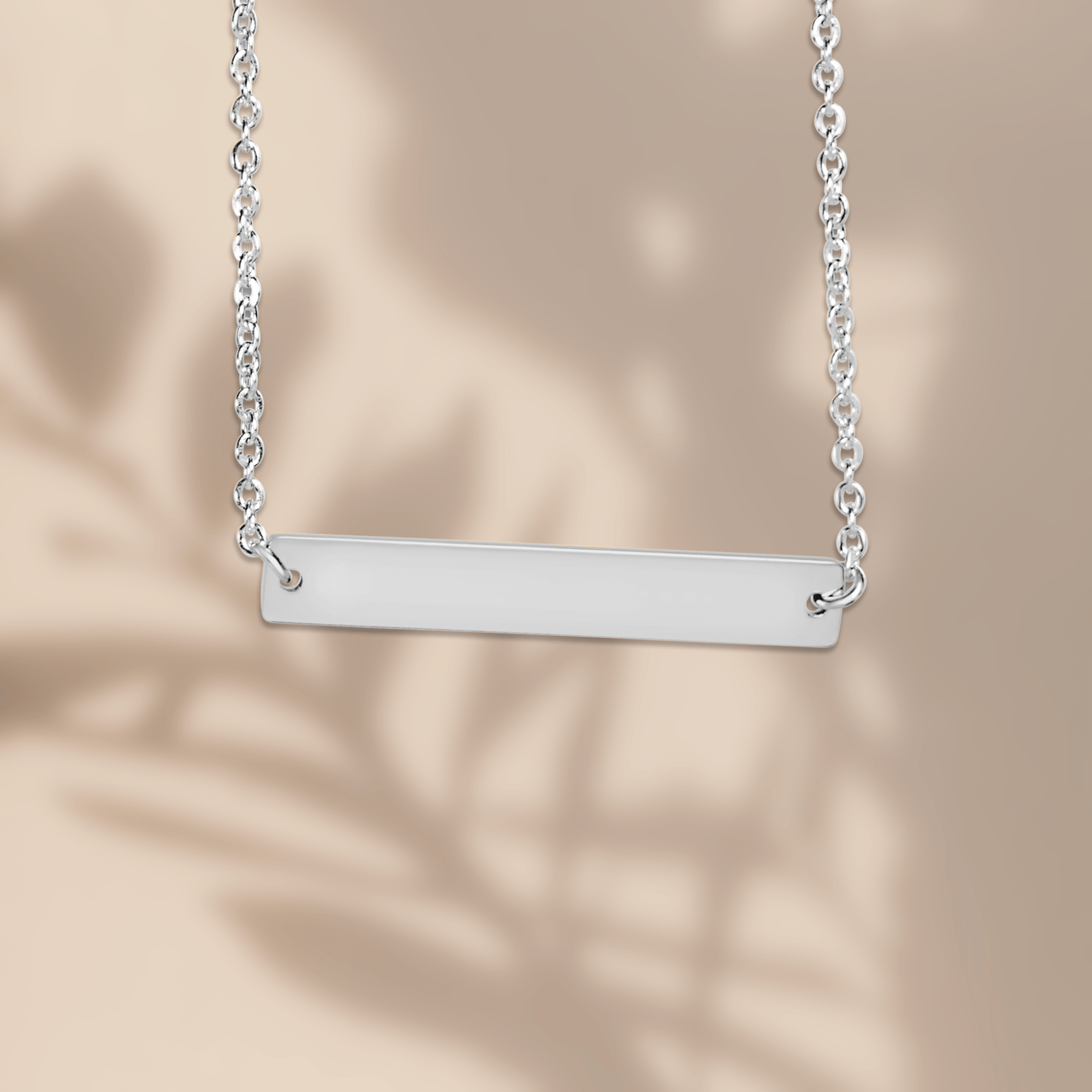 Line Silhouette Necklace, Silver
