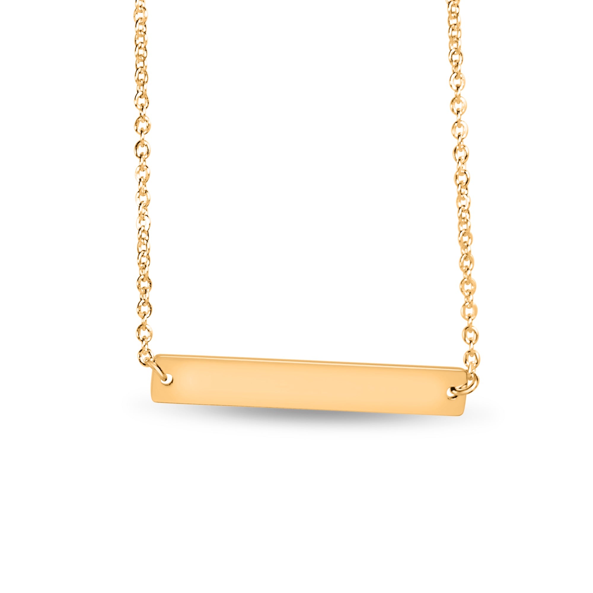 Line Silhouette Necklace, Gold