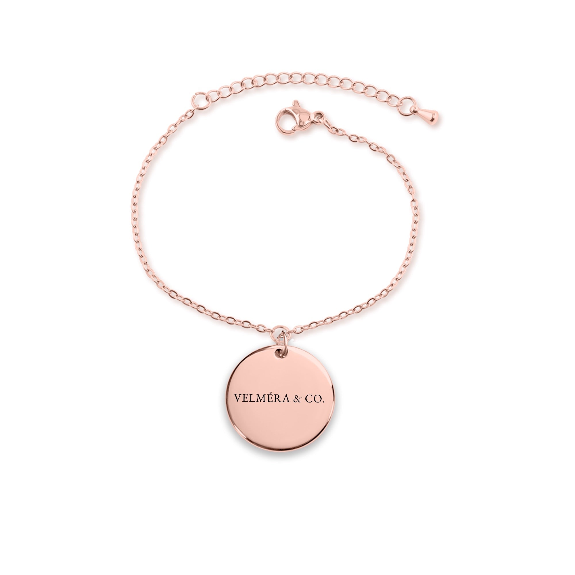 Velméra Medallion Bracelet, 18K Rose Gold Plated